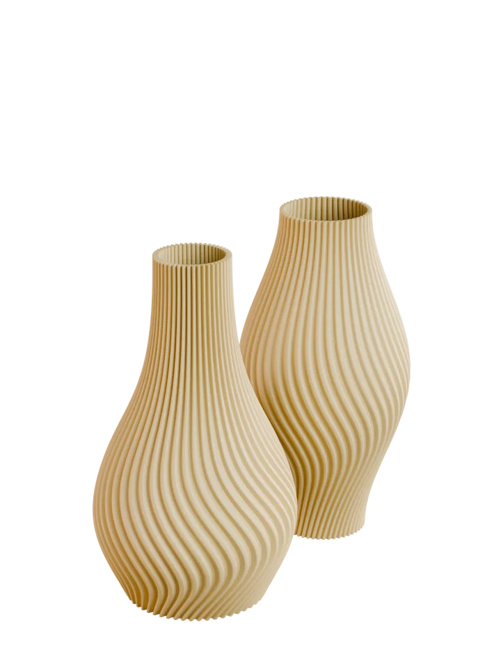 Интерьерные вазы для сухоцветов «Форма волны»