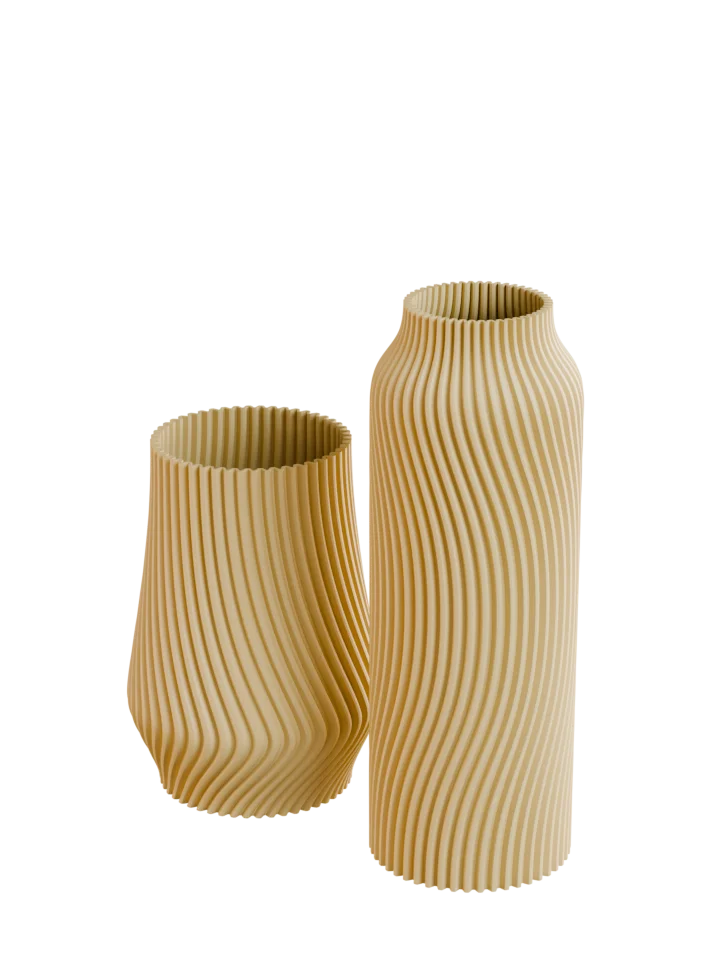 Интерьерные вазы для сухоцветов «Форма волны»