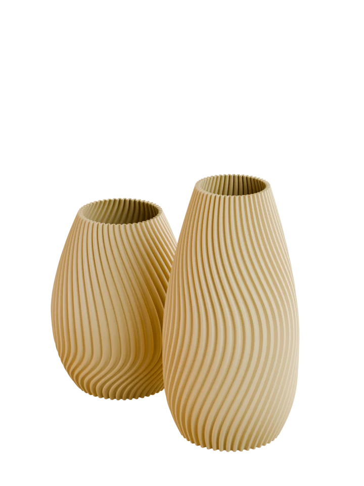 Интерьерные вазы для сухоцветов «Форма волны»